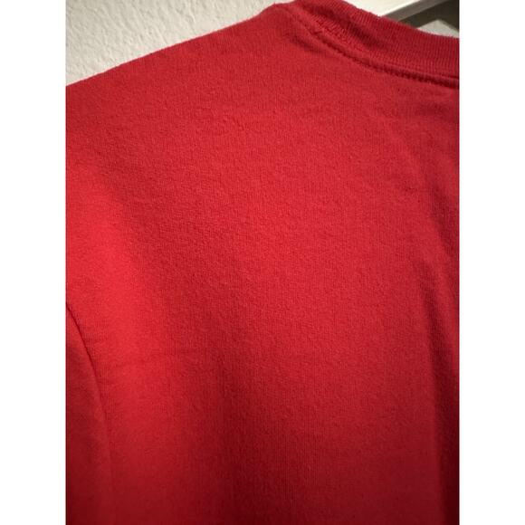 Santa & Kitty Cat Christmas Sweatshirt With Attached Jingle Bells size Medium - Picture 6 of 10